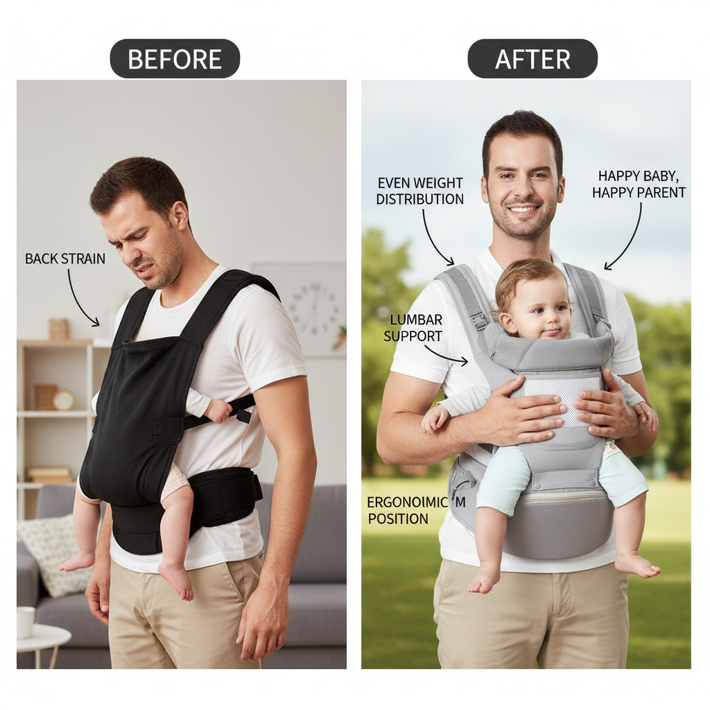 Porte-bébé ergonomique pour bébé, tabouret de taille multifonctionnel pour nouveau-né à tout-petit, multi-usage avant et après, accessoires de sac kangourou