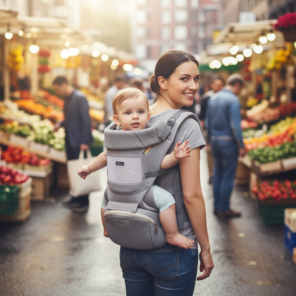 Porte-bébé ergonomique pour bébé, tabouret de taille multifonctionnel pour nouveau-né à tout-petit, multi-usage avant et après, accessoires de sac kangourou