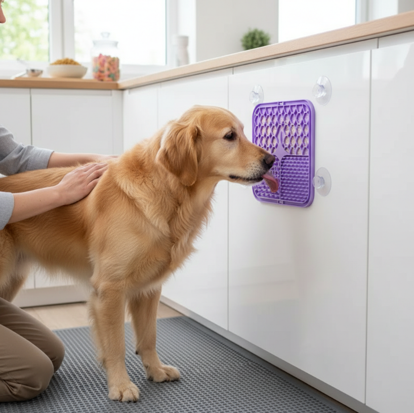 Tapis Lèche Silicone Chien